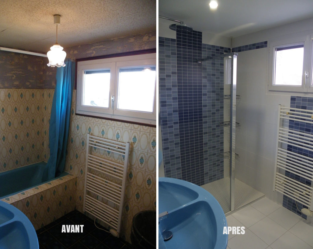 Rénovation de salle de bain : Avant / Après