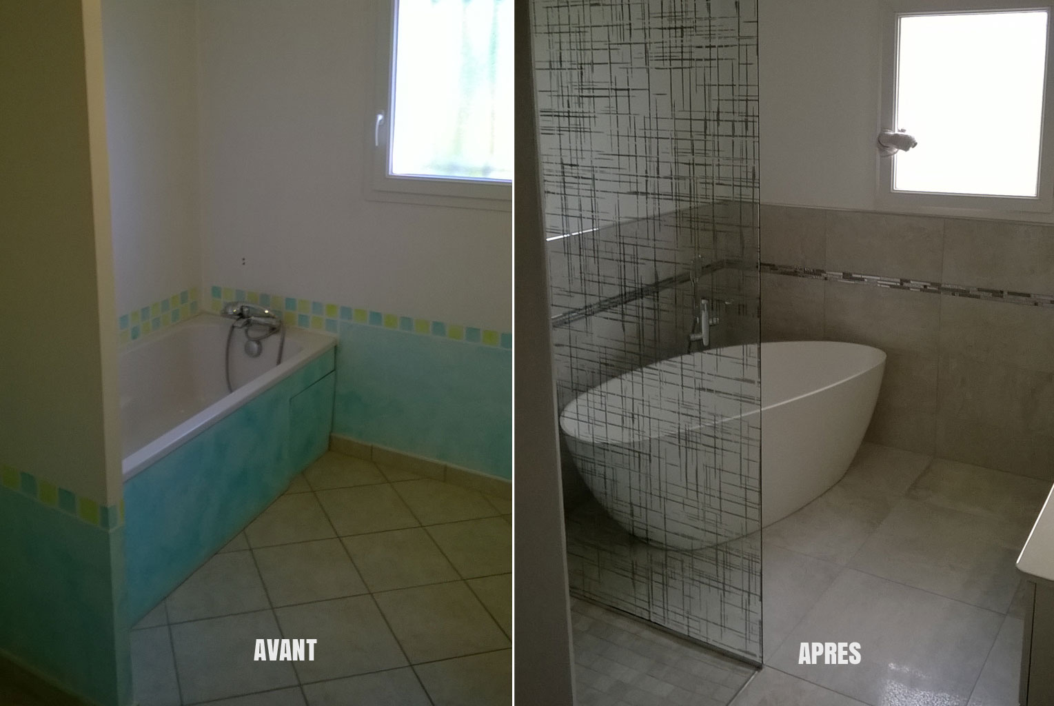 Rénovation de salle de bain : Avant / Après